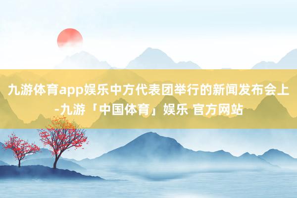 九游体育app娱乐中方代表团举行的新闻发布会上-九游「中国体育」娱乐 官方网站